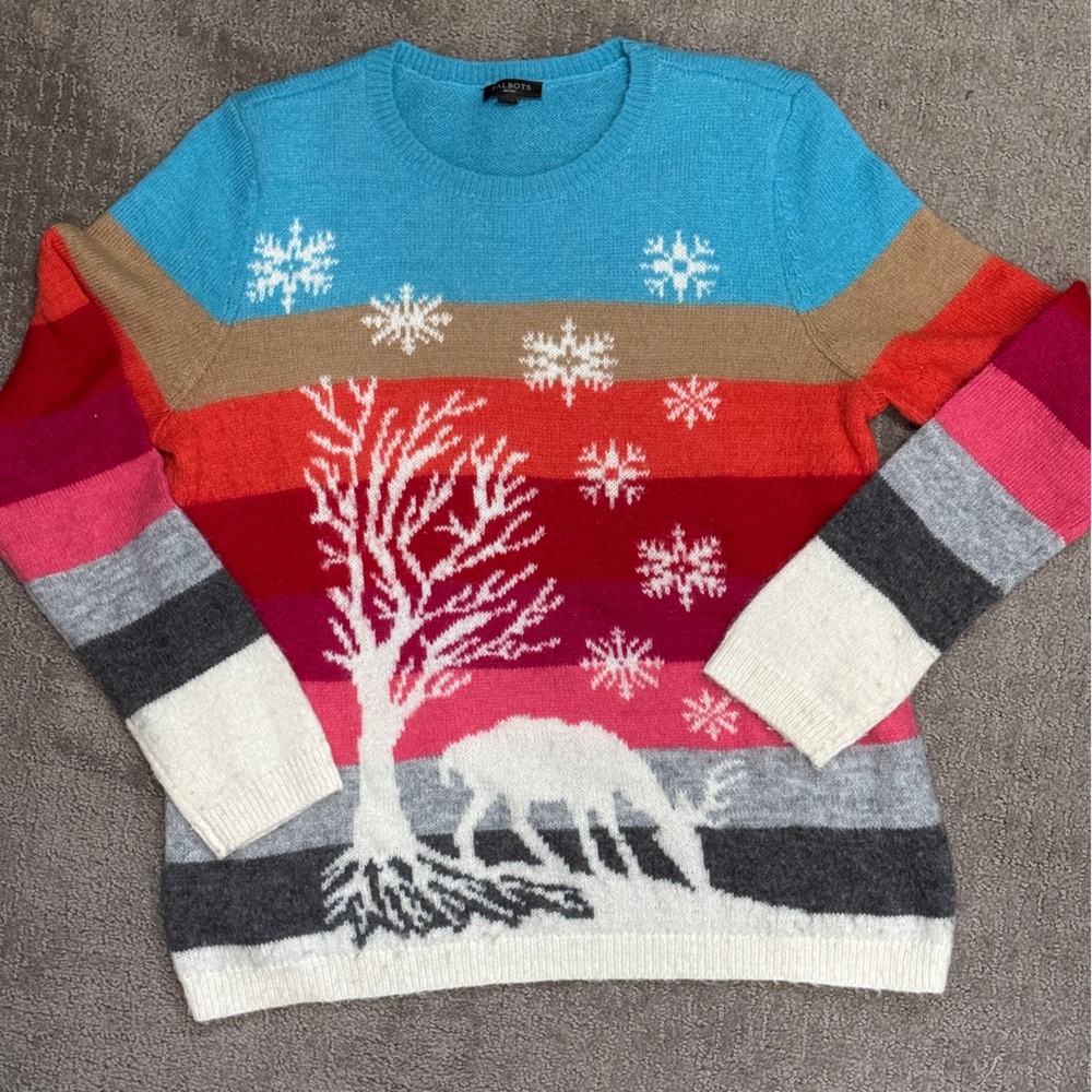 Talbots Turquoise Knit Sweater